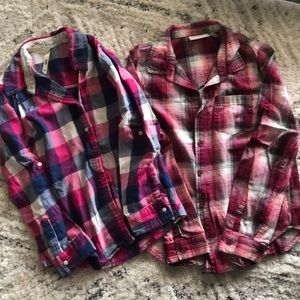 Girls flannel shirts